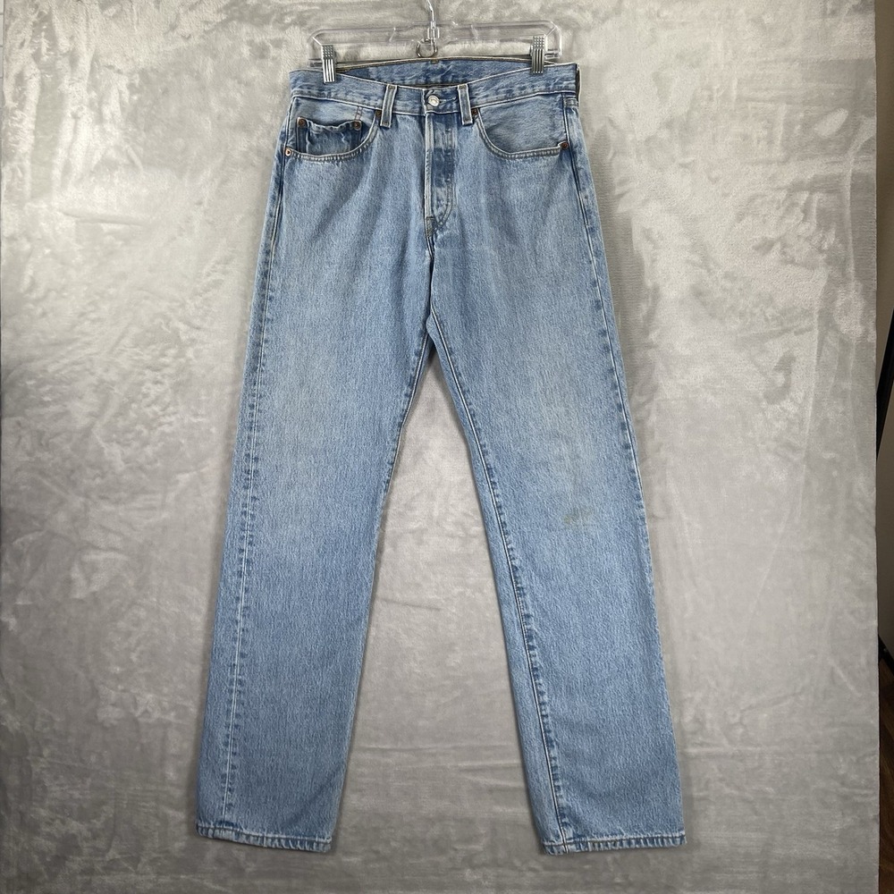 VTG Levi's 501 Jeans men's 31x33 Straight Fit Button Fly Blue Denim Vintage 2003